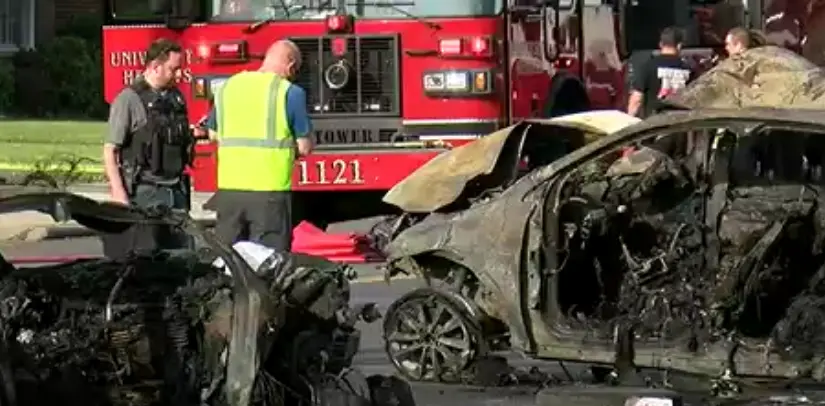 Fatal Crash in University Heights Leaves Multiple Dead as Cars Engulfed in Flames